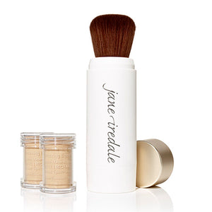 Jane Iredale - Amazing Base Loose Mineral Powder Foundation Refillable Brush (includes 2 refills!) - Totally Refreshed Steam and Spa