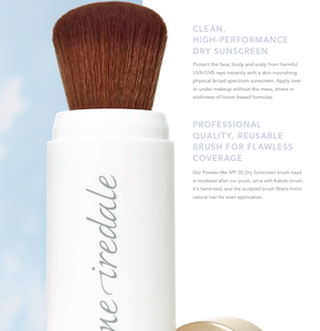 Powder-Me SPF 30 Dry Sunscreen Refillable Brush - Totally Refreshed Steam and Spa
