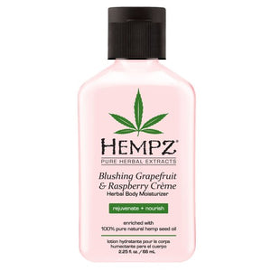 Hempz Blushing Grapefruit & Raspberry Creme Herbal Body Moisturizer - Totally Refreshed Steam and Spa