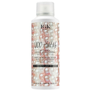 IGK 1-800-Hold-Me No-Crunch Flexible Hold Hairspray 5oz - Totally Refreshed Steam and Spa