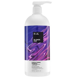 IGK Blonde Pop Purple Toning Shampoo - Totally Refreshed Steam and Spa