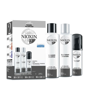 Nioxin System 2 Kit (Natural Hair - Progressed Thinning) - Totally Refreshed Steam and Spa
