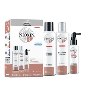 Nioxin System 3 Kit (Colored Hair - Light Thinning) - Totally Refreshed Steam and Spa