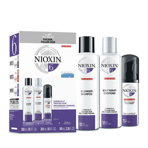 Nioxin System 6 Kit (Chemically Treated Hair - Progressed Thinning) - Totally Refreshed Steam and Spa