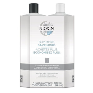 Nioxin System 1 Litre Duo - Totally Refreshed Steam and Spa