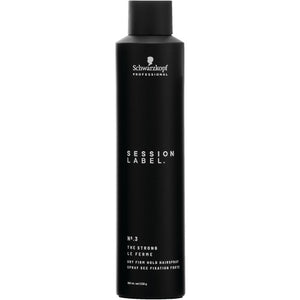Schwarzkopf Session Label The Strong Dry Firm Hold Hairspray 8oz