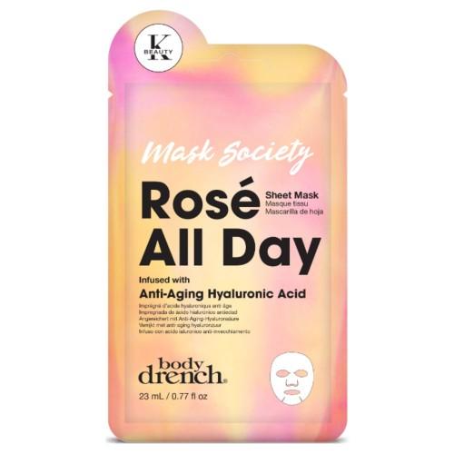 Body Drench Mask Society Rosè All Day Sheet Mask - Totally Refreshed Steam and Spa