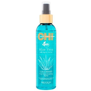 CHI Aloe Vera Curls Defined Curl Reactivating Spray 6oz - Totally Refreshed Steam and Spa